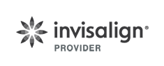 Invisalign Provider logo featuring star burst design with text